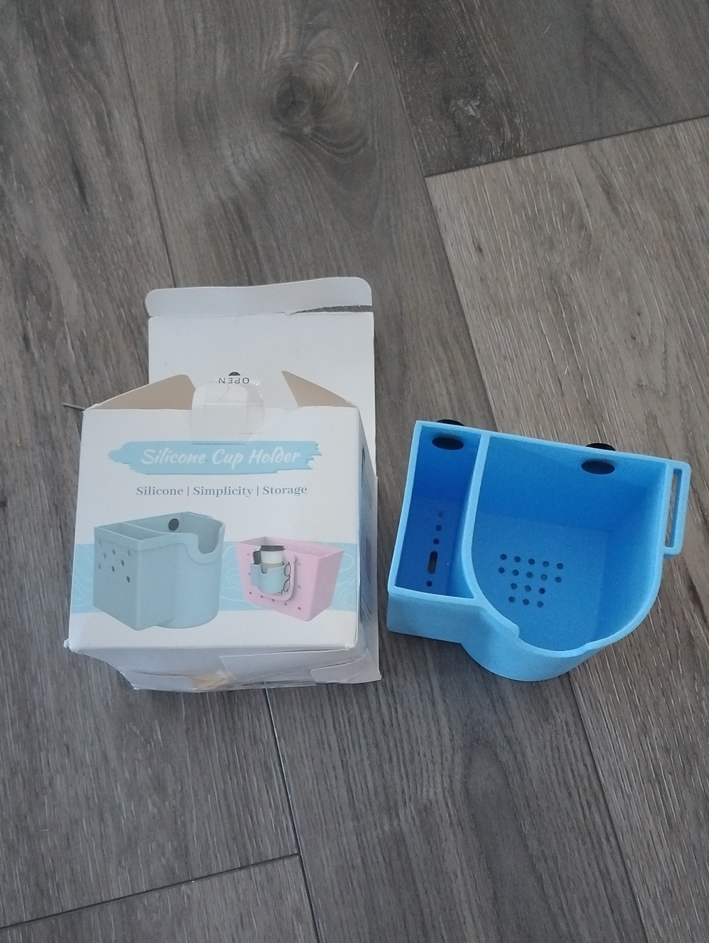 Silicone Cup Holder Organizer in Light Blue